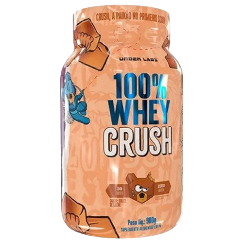 100% Whey Crush (900g) - Concentrado - Under Labz Dulce de Leche