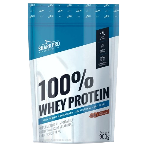 100% Whey Protein - 900g Refil Doce de leite - Shark Pro