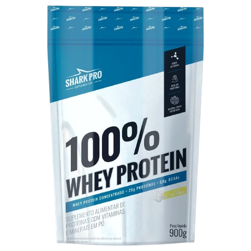 100% Whey Protein - 900g Refil Leitinho - Shark Pro