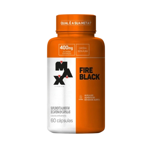 Termogênico Ultimate Fire Black Pote Com 60 Cápsulas - Max Titanium