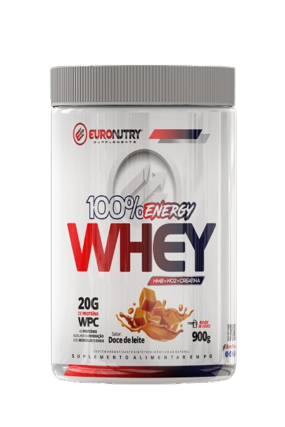 100% whey energy - Euronutry Sabor Doce de leite