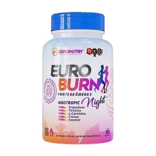 Termogênico Euro Burn Night 60 cápsulas - Euronutry