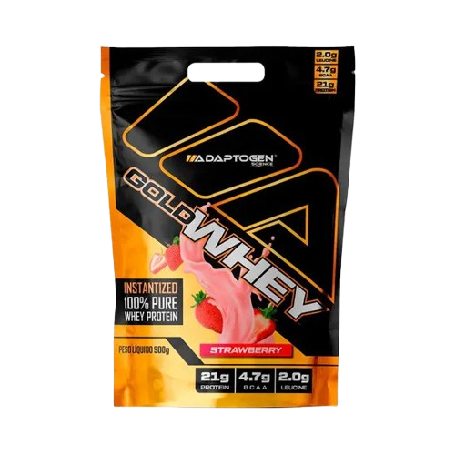 Gold Whey 900g Refil - Adaptogen Morango