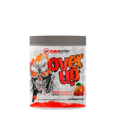 Pré Treino Over Up (210g) Euronutry - Strawberry peach