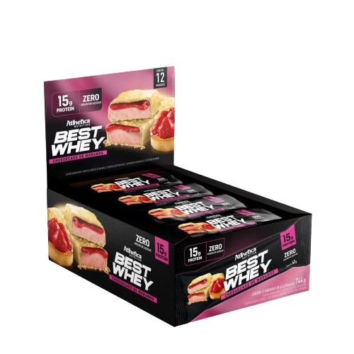 Best Whey Bar 15g de Proteina (Cx com 12unid) - Atlhetica Nutrition